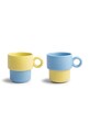 &K Amsterdam zestaw kubków z kamionki 0,2 l multicolor 2816.11