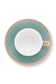 Pip Studio filiżanka ze spodkiem z porcelany szkliwionej 120 ml 51004220 turkusowy AA00