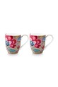 Pip Studio zestaw kubków z porcelany szkliwionej 450 ml multicolor 51002591
