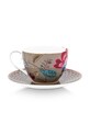 Pip Studio filiżanka ze spodkiem z porcelany szkliwionej 300 ml 51004217 multicolor AA00