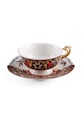 Seletti tazza da caffè con sottotazza in porcellana 15 x 10,8 x 8 cm multicolore 09172