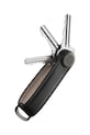 Orbitkey etui na klucze Leather Black 8,5 cm czarny LTHO.2.BKBKBK