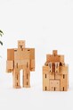 Areaware figurka dekoracyjna Cubebot M 34 x 24 cm beżowy DWC1N