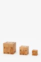 Areaware figurka dekoracyjna Cubebot M 34 x 24 cm DWC1N beżowy