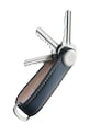 Kľúčenka Orbitkey Leather 8,5 cm modrá LTHO.2.NVTN