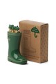 Paddywax zapałki w stojaku ceramicznym Wellington Boot 11,5 cm zielony ACC31EU