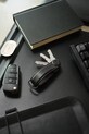 Orbitkey etui na klucze skórzane Pro Leather 9,3 x 3,5 cm czarny KPR1.OBR.101