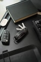 Orbitkey etui na klucze skórzane Pro Leather 9,3 x 3,5 cm czarny KPR1.OBR.101