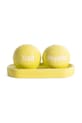 Сільничка і перечниця з підставкою Helio Ferretti Lime Ping Pong жовтий 122748