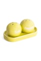 Сільничка і перечниця з підставкою Helio Ferretti Lime Ping Pong 122748 жовтий AA00