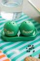 Helio Ferretti solniczka i pieprzniczka z podstawką Green Ping Pong 122746 zielony