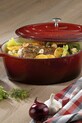 Bucătărie și bar Kela tavă de copt din fontă Calid 6,5 L KE.11942 rosu