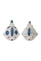 Bloomingville solniczka i pieprzniczka 9,5 x 6,5 x 9 cm 82072568 niebieski AA00