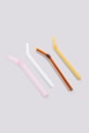 HAY zestaw słomek ze szczoteczką SipSwirl 19 cm 4-pack