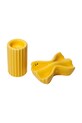 DOIY solniczka i pieprzniczka z ceramiki żółty DYSPEDVFR