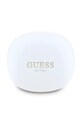 Guess słuchawki dokanałowe bezprzewodowe Flat Classic Logo Electroplated GUTWST7FCEEH biały