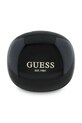 Guess słuchawki dokanałowe bezprzewodowe Flat Classic Logo Electroplated GUTWST7FCEEK czarny
