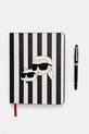 Karl Lagerfeld notes i długopis Ikon 2.0 czarny A1M42035