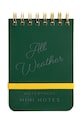 Gentlemen's Hardware vízálló zsebfüzet Pocket Waterproof Note Book zöld GEN844UK