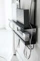 Yamazaki organizer pod biurko na kable i router Smart 40 x 11,5 x 43 cm czarny 5462