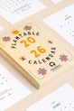 Lifestyle RESETEA kalendarz z nasionami roślin do uprawy Plantable Calendar 10,5 x 15 cm Erst578 multicolor