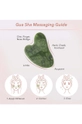 Zoë Ayla placă de masaj facial Jade Gua Sha verde N.GS.JADE.1