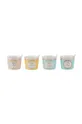 πολύχρωμο Miss Etoile σετ φλιτζάνια παγωτού με κουτάλια (4-pack) Unisex