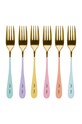 Miss Etoile zestaw widelców deserowych (6-pack) multicolor 4971404