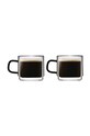 Vialli Design zestaw filiżanek do espresso Carbon 80 ml (2-pack) multicolor 8548