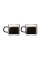 šarena Vialli Design set šalica za espresso Carbon 80 ml (2-pack) Unisex