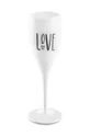biela Sada pohárov na šampanské Koziol Superglas 100ml 6-pak Unisex