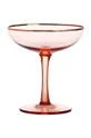&k amsterdam komplet kozarcev za šampanjec Coupe Champagne (2-pack) roza