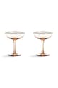 &k amsterdam Комплект чаши за шампанско Coupe Champagne (2 броя) розов 325.01