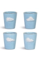 блакитний &k amsterdam Набір чашок Cloud Set (4-pack) Unisex