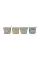 multicolor Miss Etoile zestaw kubków do lodów z łyżeczkami (4-pack) Unisex