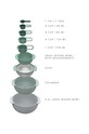 Joseph Joseph set de accesorii de bucătărie: boluri și căni de măsurat Nest (9-pack) verde 40112