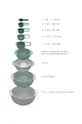 зелёный Joseph Joseph Набор кухонных принадлежностей: миски и мерные ложки Nest (9-pack)