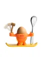 oranžová WMF pohár na vajíčka s lyžičkou McEgg