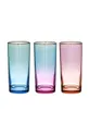 барвистий Набір склянок (6-pack) Unisex