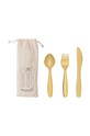 Bloomingville set de tacâmuri pentru copii (3-pack) galben 82047504
