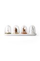 Qualy set de recipiente pentru condimente (4-pack) multicolor 10125.WH