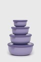 Mepal zestaw misek wielofunkcyjnych Cirqula 0,35/0,75/1,25/2,25L 4-pack fioletowy 106232074600