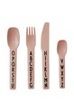 Súprava detského príboru Design Letters Kids cutlery 4-pak béžová 20201301NUDE