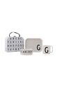Детски комплект за закуска Design Letters Classics in a suitcase G (4 броя)