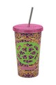 Guess cană cu capac Peony Baroque XTPEBA.P3305 galben AA00