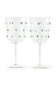 Komplet kozarcev za vino Pols Potten 2-pack zelena 140.230.150