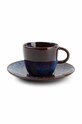 Чашечка с блюдцем Salt&Pepper Marrakesh голубой 850225