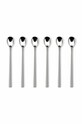 Набор коктейльных ложек Vialli Design 6 шт серый 9019