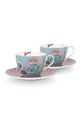 Набір чашок з блюдцями Pip Studio Flower Festival 2-pack барвистий 51.004.139