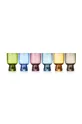 multicolor Lyngby zestaw szklanek Coloured 6-pack Unisex